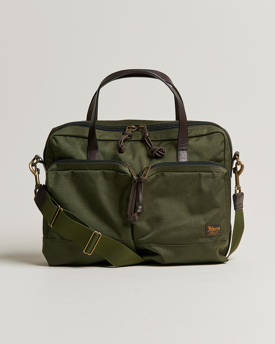 Herren | Filson Dryden Cordura Nylon Briefcase Otter Green | Filson | Dryden Cordura Nylon Briefcase Otter Green