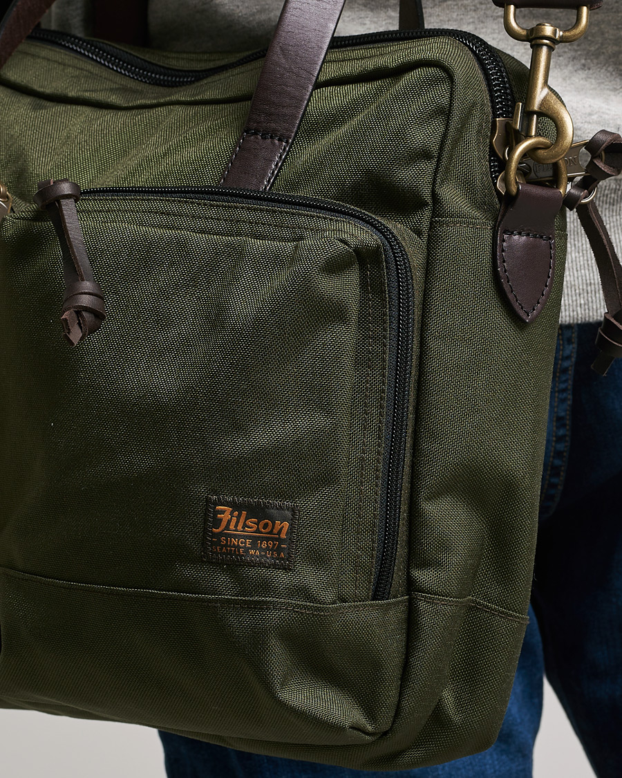 Herren | Filson Dryden Cordura Nylon Briefcase Otter Green | Filson | Dryden Cordura Nylon Briefcase Otter Green