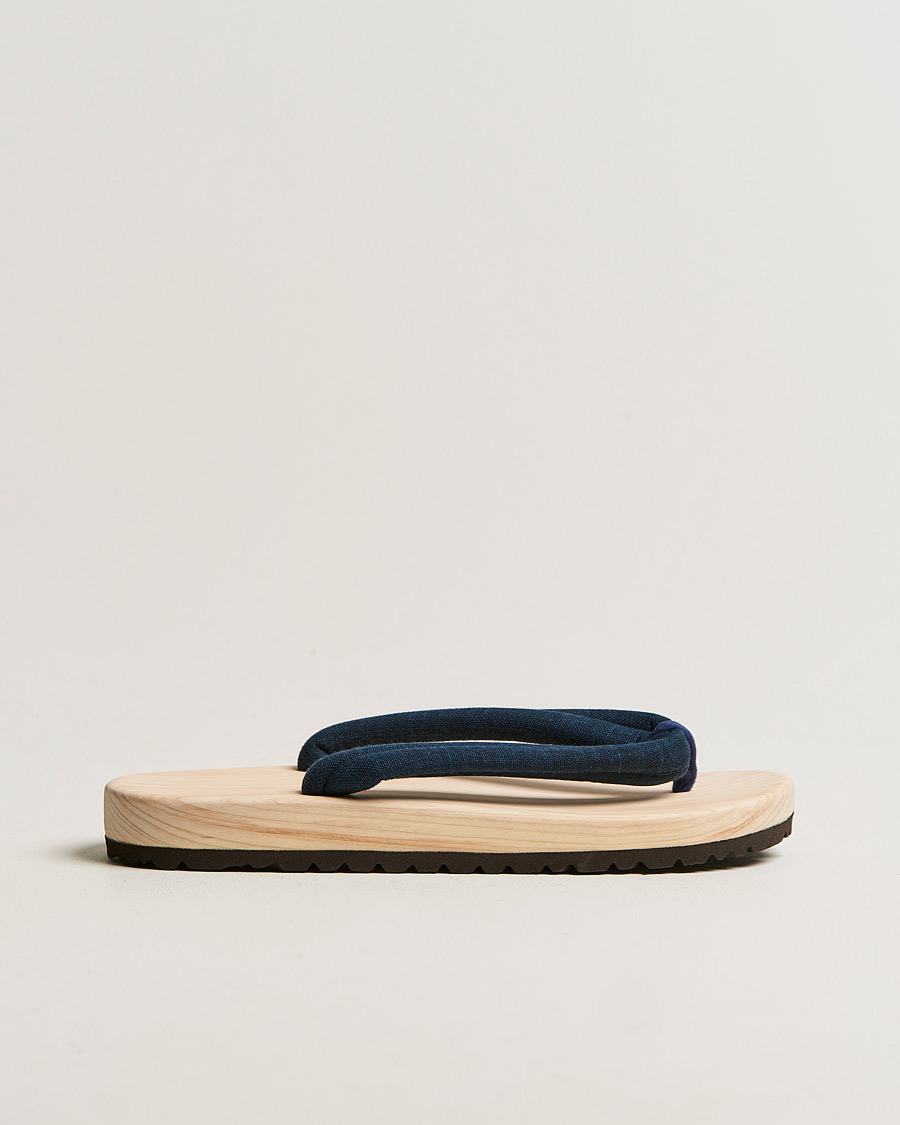 Herren |  | Beams Japan | Wooden Geta Sandals Navy