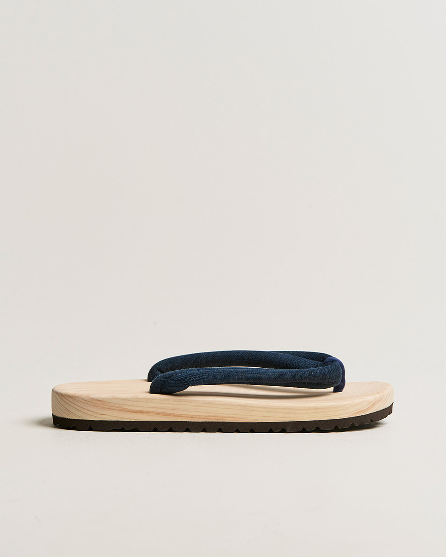 Herren | Sandalen & Pantoletten | Beams Japan | Wooden Geta Sandals Navy