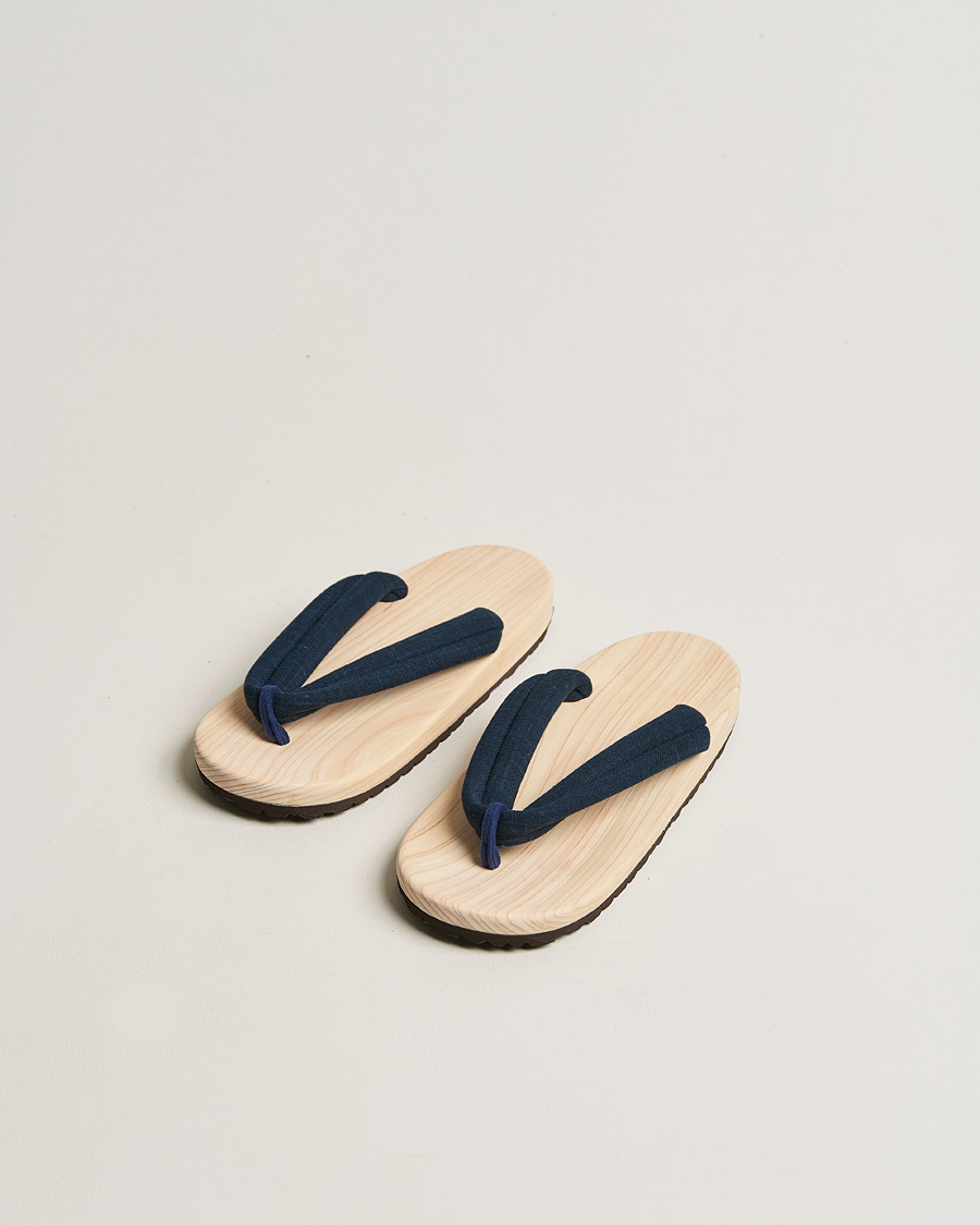 Herren | Japanese Department | Beams Japan | Wooden Geta Sandals Navy