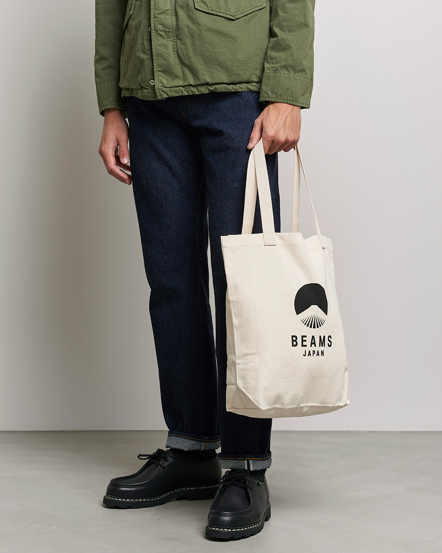 Herren |  | Beams Japan | x Evergreen Works Tote Bag White/Black