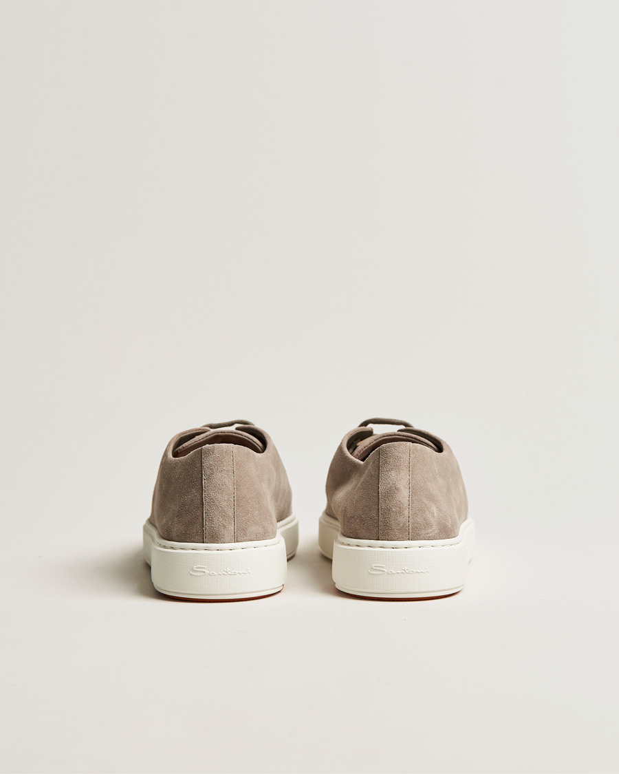 Herren | Santoni Cleanic Sneakers Beige Suede | Santoni | Cleanic Sneakers Beige Suede