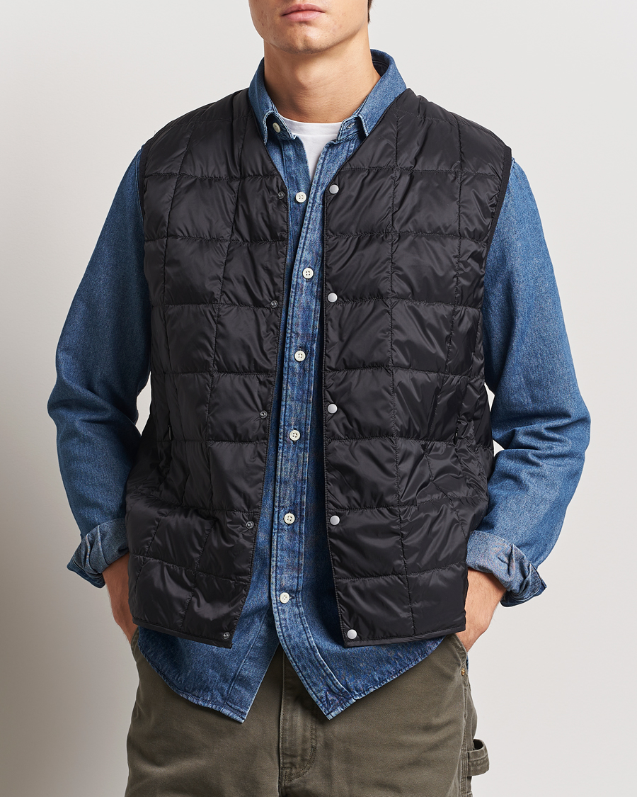 Herren | Jacken | TAION | V-Neck Lightweight Down Vest Black