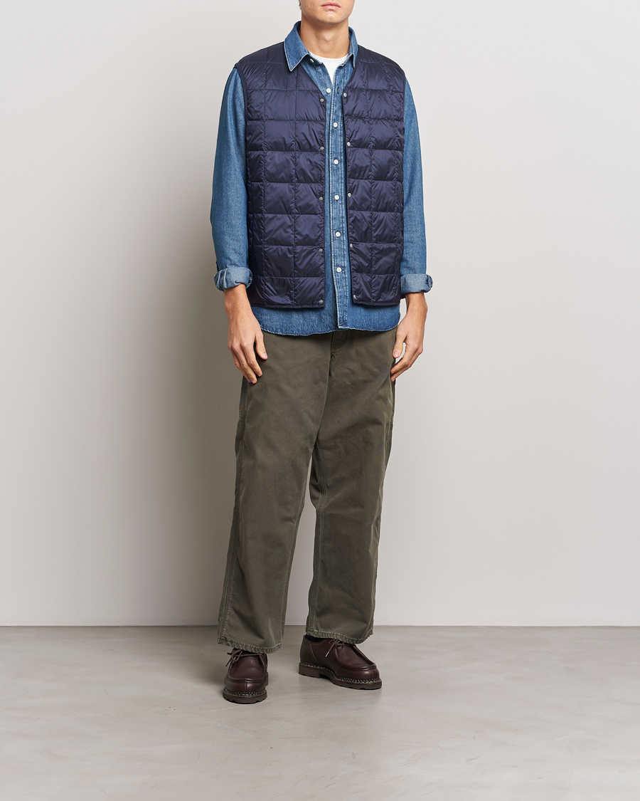 Herren | Jacken | TAION | V-Neck Lightweight Down Vest Navy