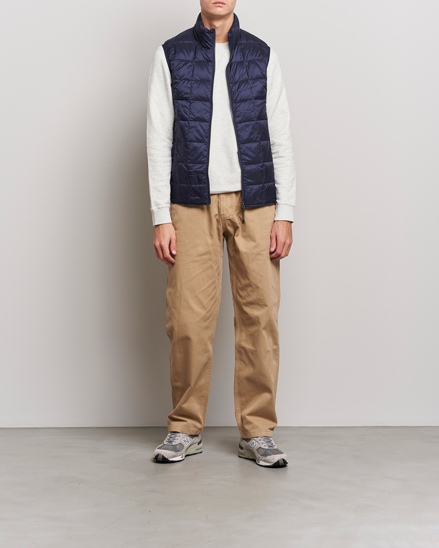 Herren | Jacken | TAION | High Neck Full Zip Lightweight Down Vest Navy