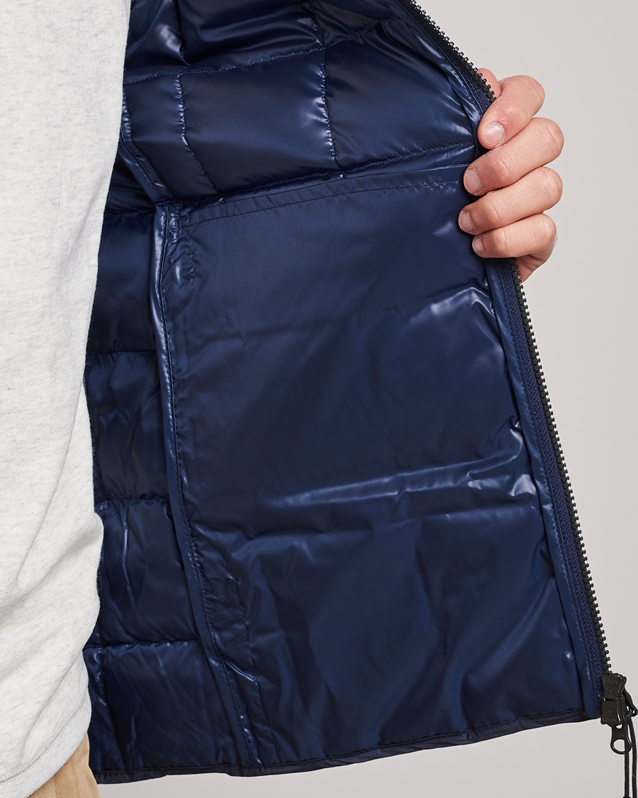 Herren | Jacken | TAION | High Neck Full Zip Lightweight Down Vest Navy