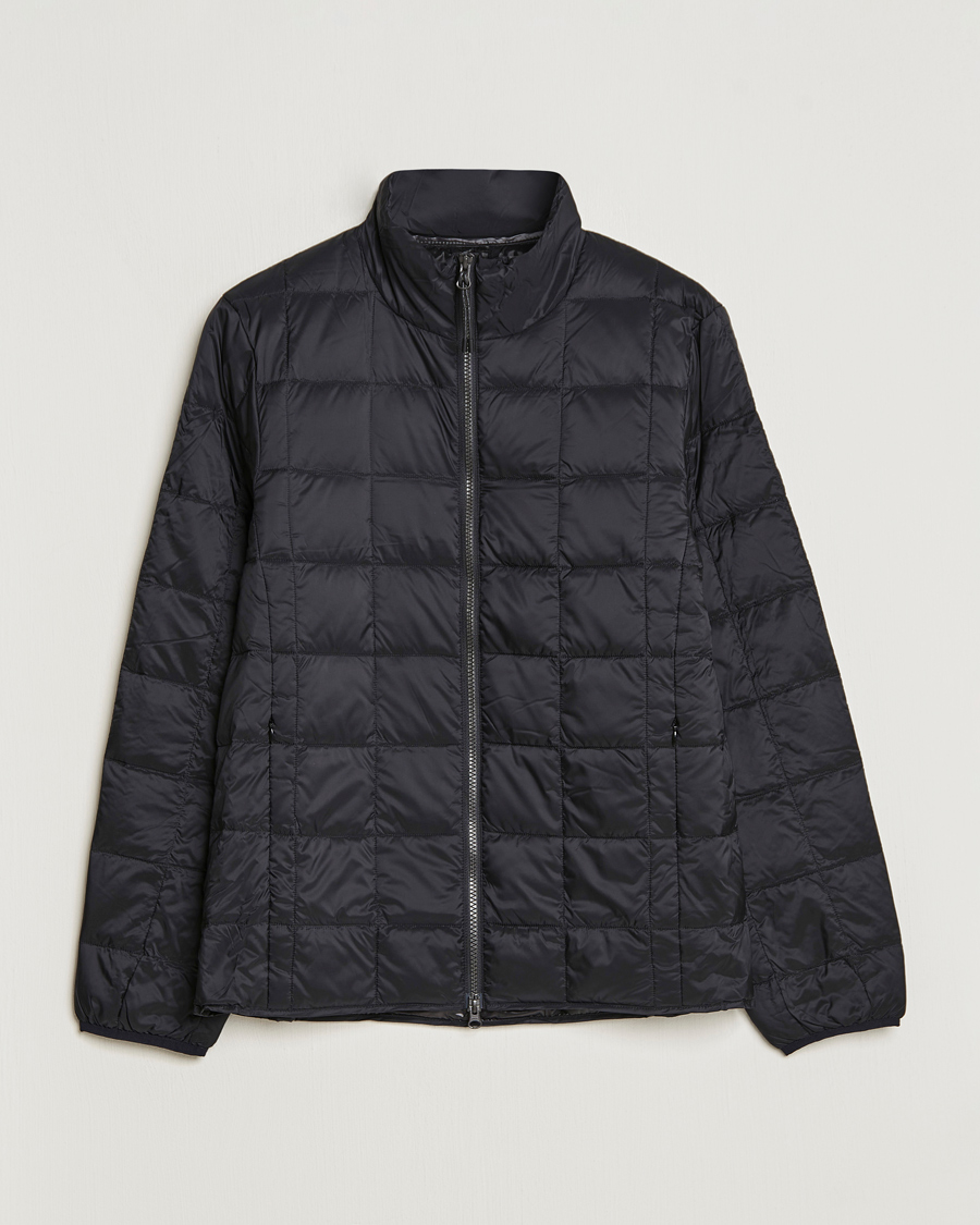 Herren | Jacken | TAION | High Neck Full Zip Lightweight Down Jacket Black