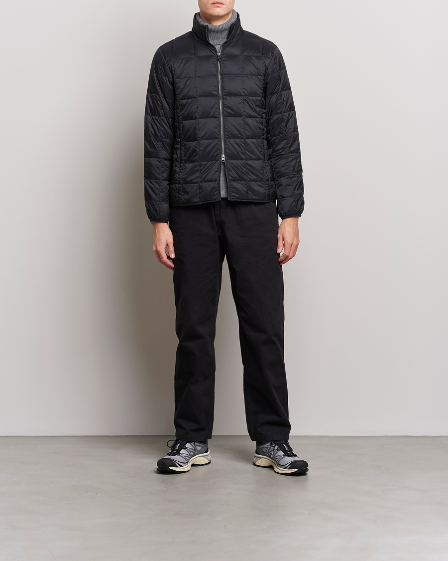 Herren | Jacken | TAION | High Neck Full Zip Lightweight Down Jacket Black