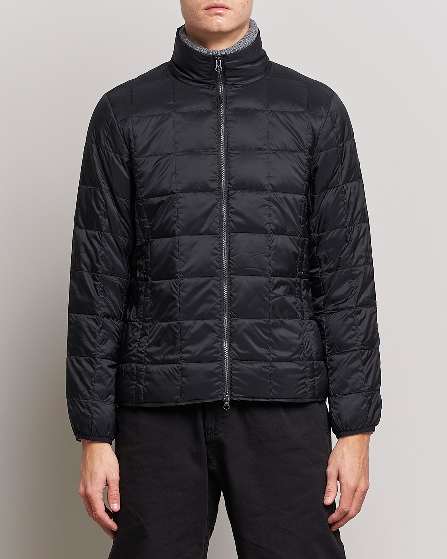 Herren | Jacken | TAION | High Neck Full Zip Lightweight Down Jacket Black