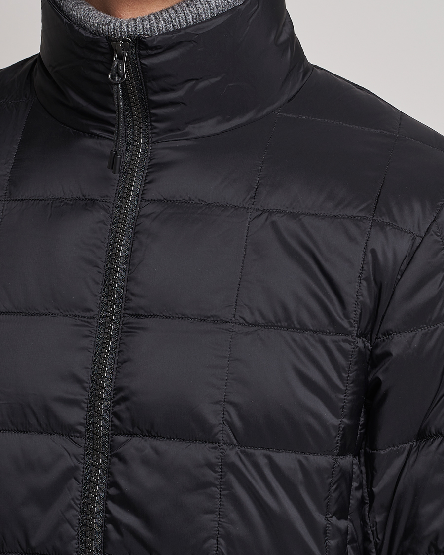Herren | Jacken | TAION | High Neck Full Zip Lightweight Down Jacket Black