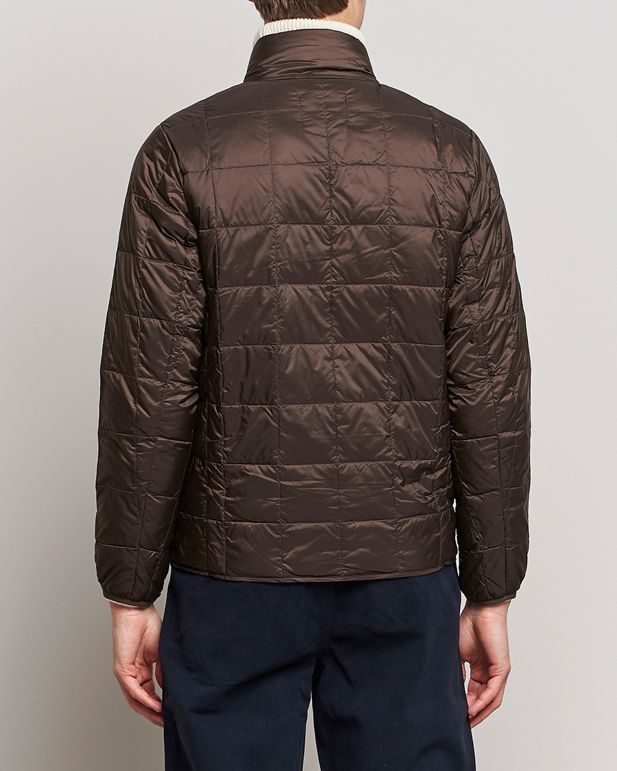 Herren | Jacken | TAION | High Neck Full Zip Lightweight Down Jacket Dark Choco