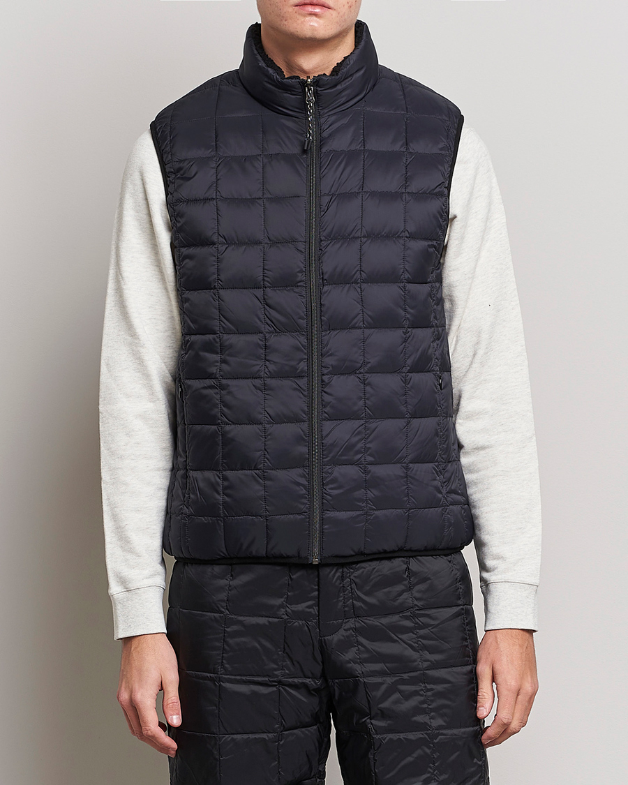 Herren | Jacken | TAION | Reversible Fleece Vest Black/Black