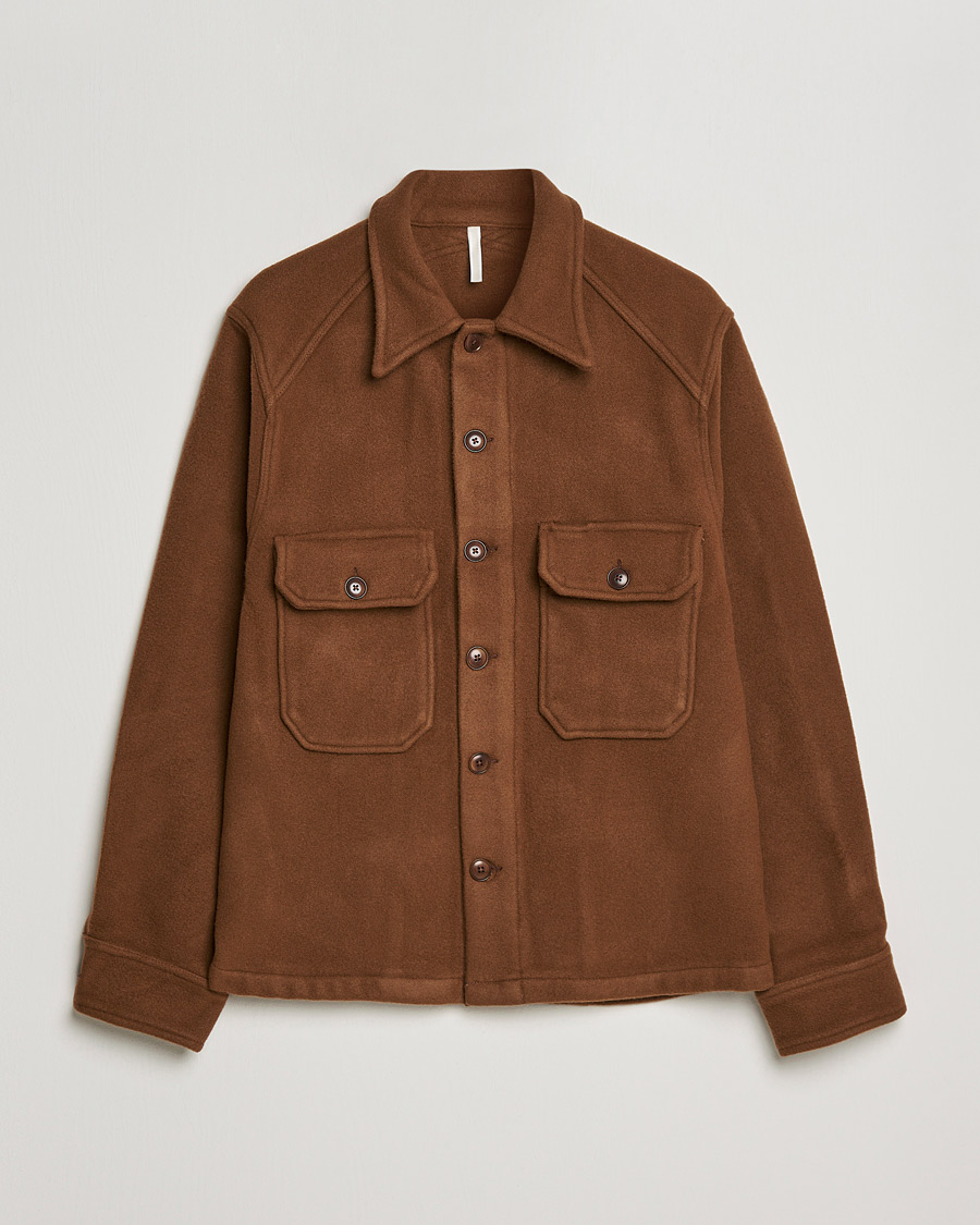 Herren | Jacken | Sunflower | Wool Shirt Jacket Brown