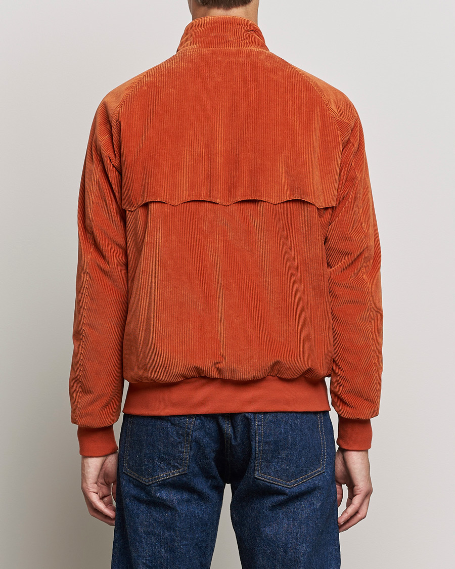 Herren | Jacken | Baracuta | G9 Padded Corduroy Harrington Jacket Dark Orange