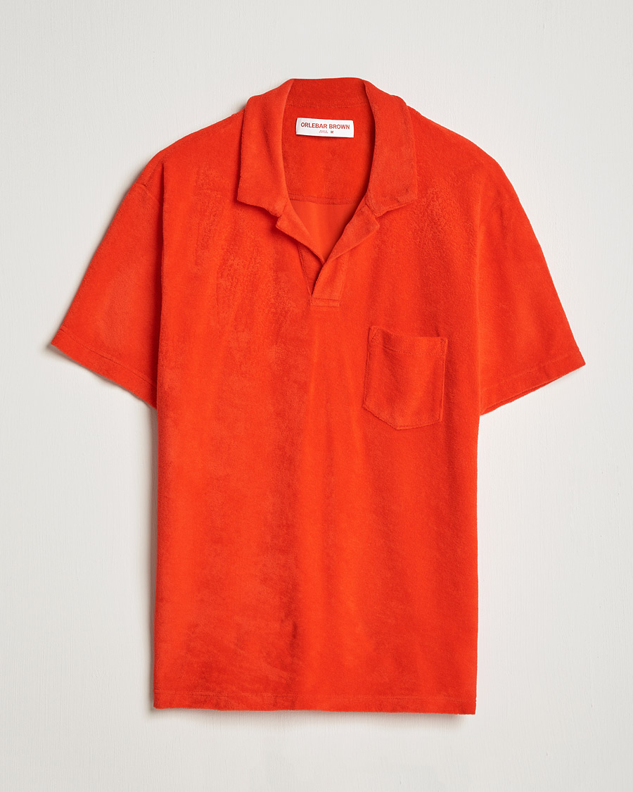 Herren | Poloshirts | Orlebar Brown | Terry Polo Summer Red
