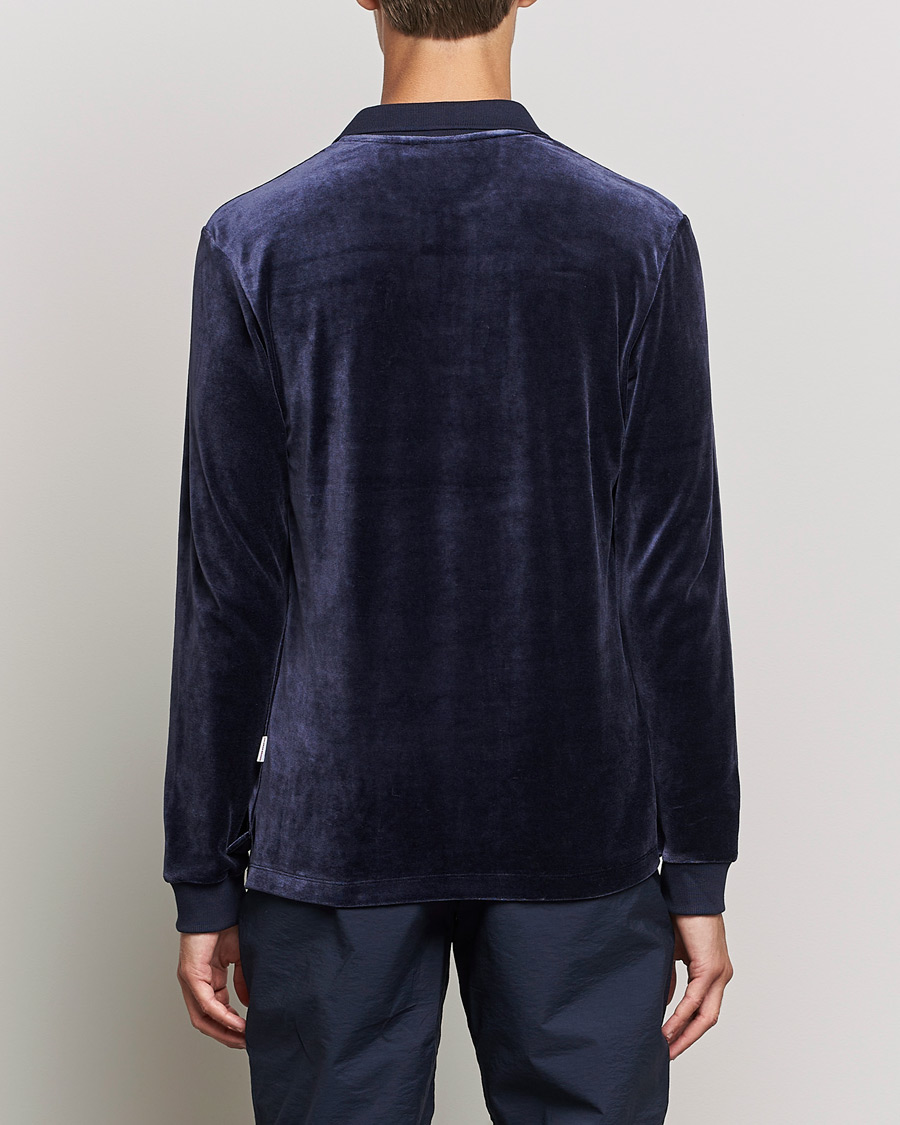 Herren | Pullover | Orlebar Brown | Bouvet Cotton/Modal Polo Night Iris