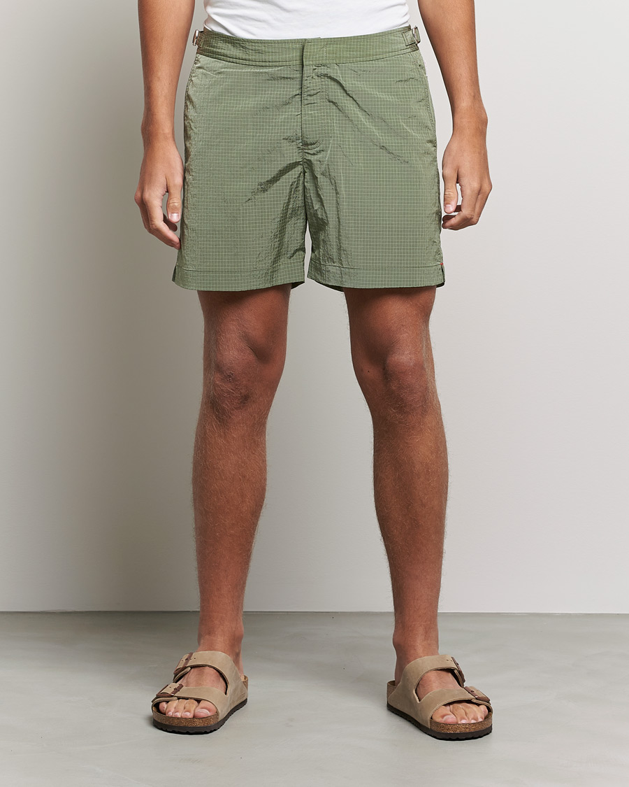 Herren | Badehosen | Orlebar Brown | Bulldog Ripstop Swim Shorts Parachute Green