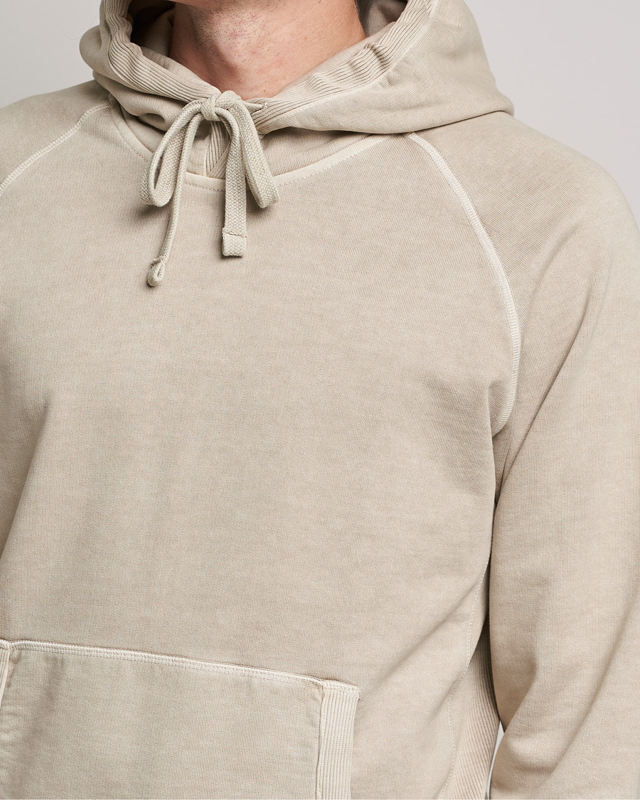 Herren | Pullover | Orlebar Brown | Francis Garment Dyed Cotton Hood Parched Green