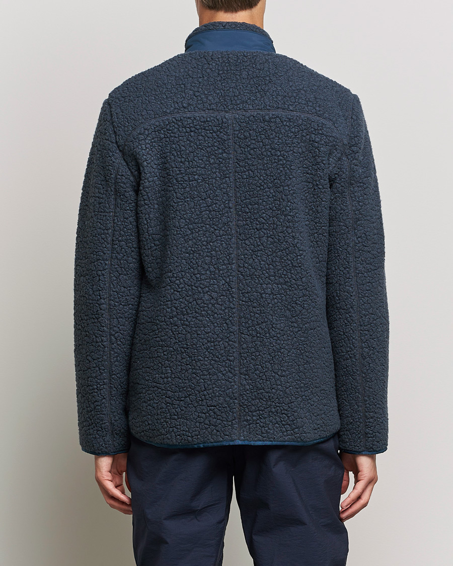 Herren | Pullover | Orlebar Brown | Auster Sherpa Fleece Dark Nocturnal Navy