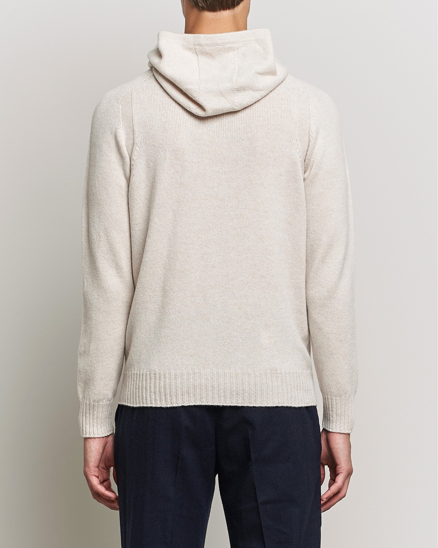 Herren | Pullover | Gran Sasso | Wool Hoodie Cream