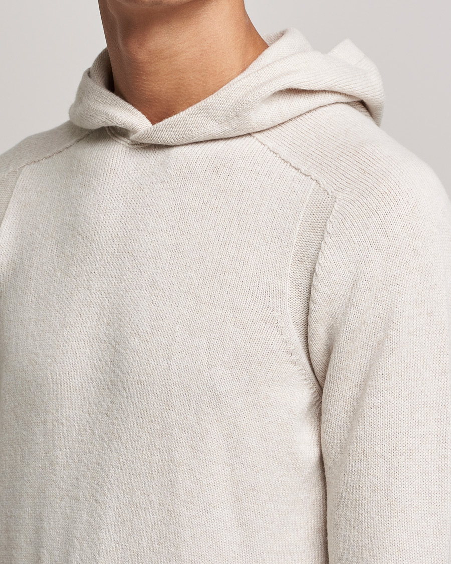 Herren | Pullover | Gran Sasso | Wool Hoodie Cream