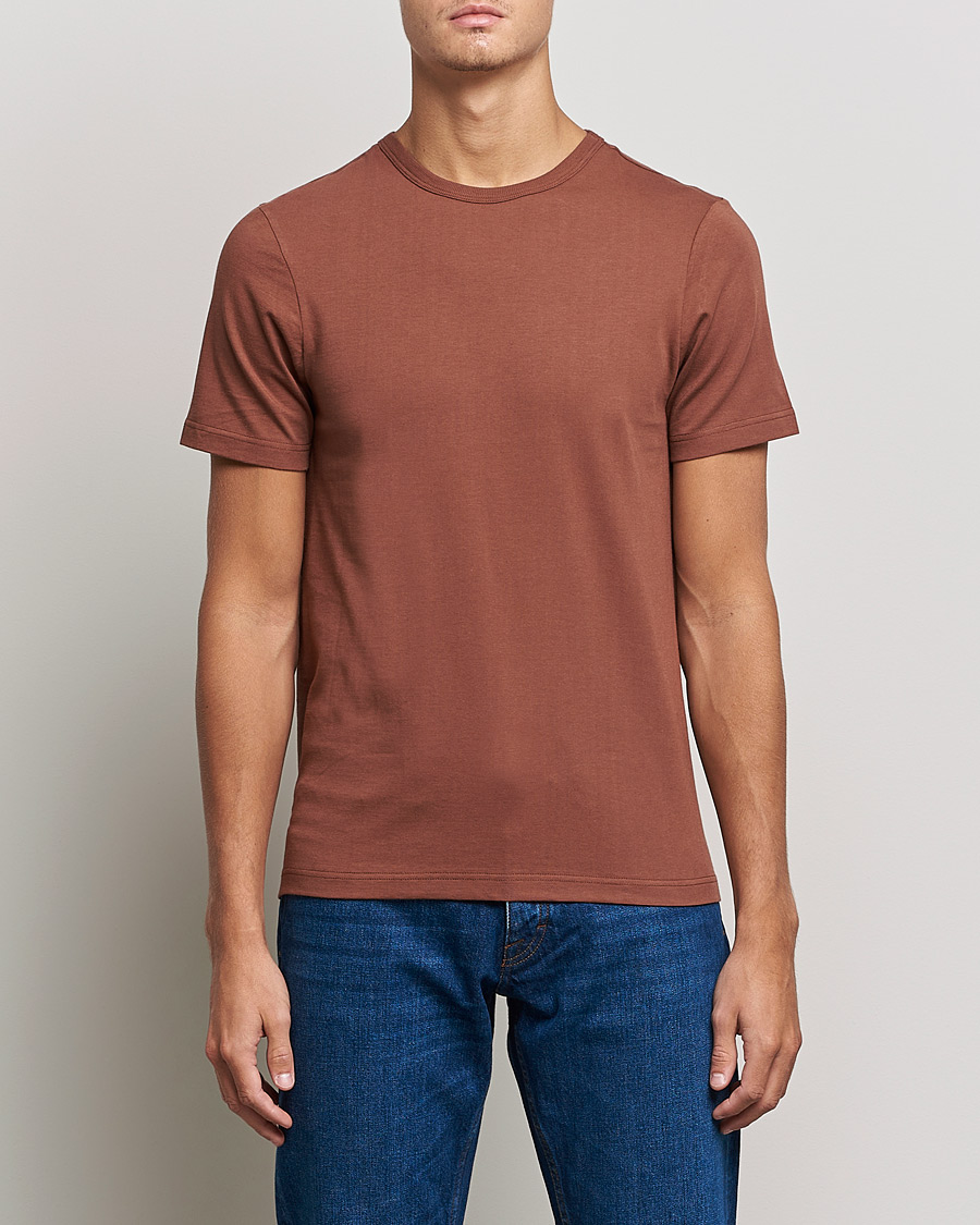 Herren | T-Shirts | Merz b. Schwanen | 1950s Classic Loopwheeled Tee Tan