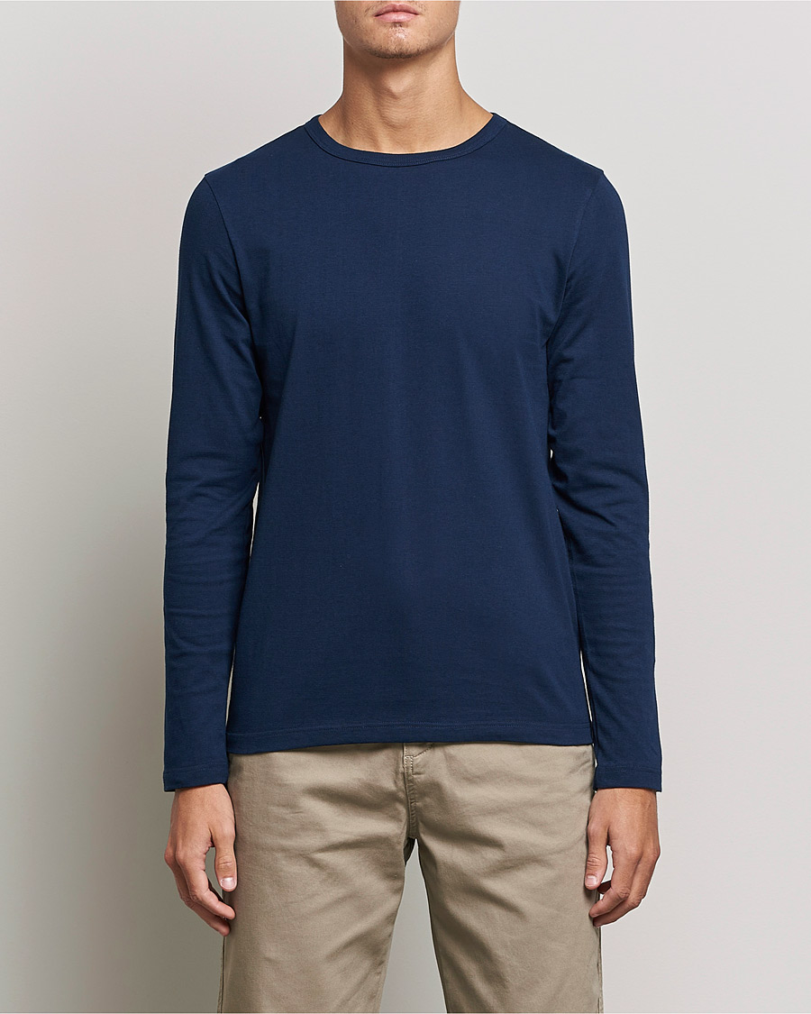 Herren | Merz b. Schwanen | Merz b. Schwanen | 1950s Classic Loopwheeled Longsleeve Tee Ink