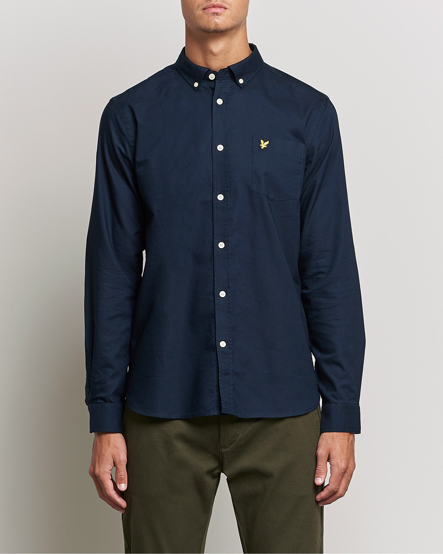 Men |  | Lyle & Scott | Lightweight Oxford Shirt Navy