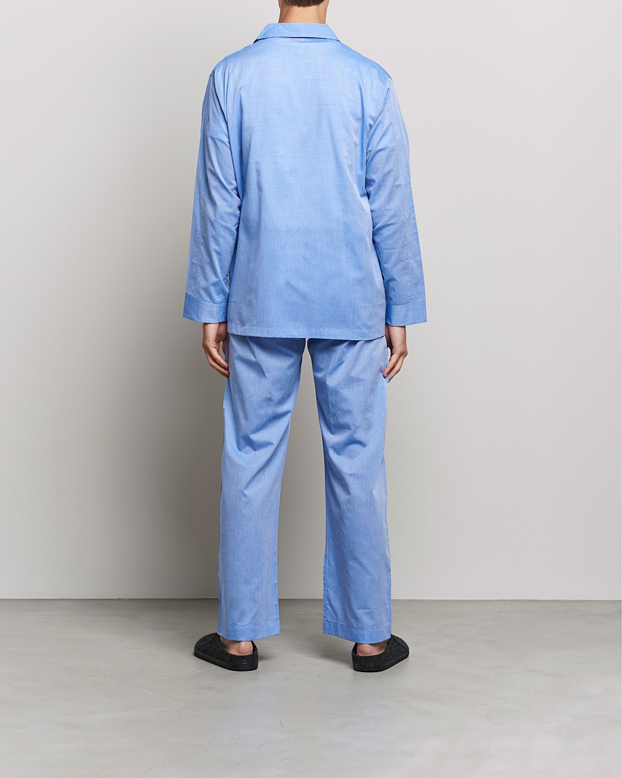 Herren | Derek Rose Cotton Pyjama Set Blue | Derek Rose | Cotton Pyjama Set Blue