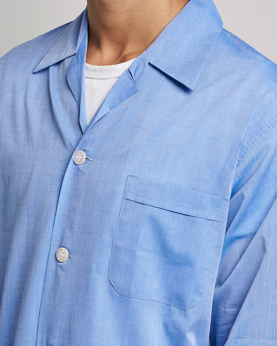 Herren | Derek Rose Cotton Pyjama Set Blue | Derek Rose | Cotton Pyjama Set Blue