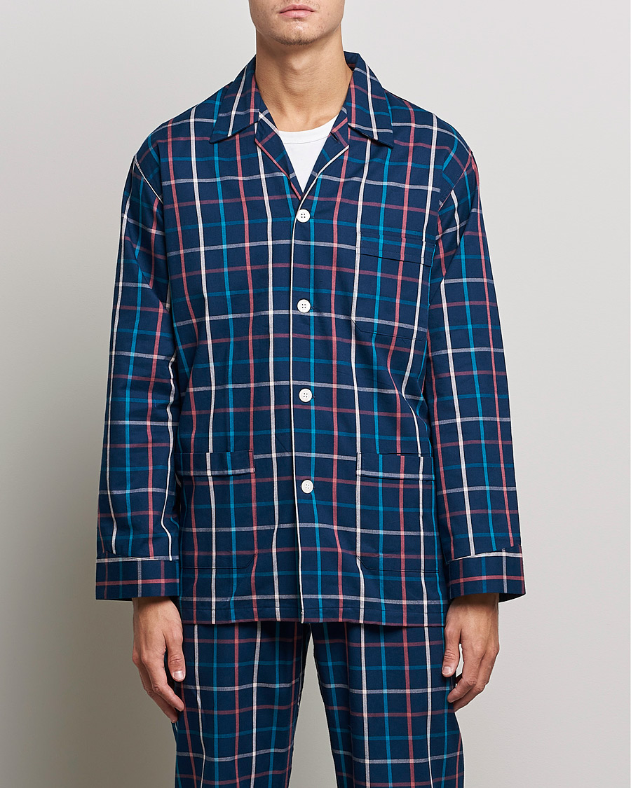 Herren | Schlafanzüge & Bademäntel | Derek Rose | Checked Cotton Pyjama Set Multi