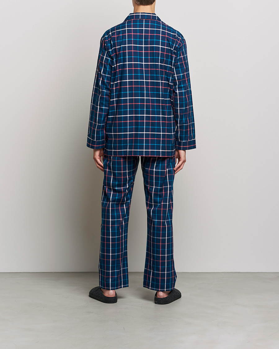 Herren | Schlafanzüge & Bademäntel | Derek Rose | Checked Cotton Pyjama Set Multi