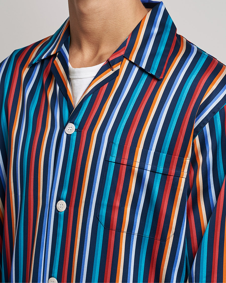 Herren | Schlafanzüge & Bademäntel | Derek Rose | Striped Cotton Pyjama Set Multi