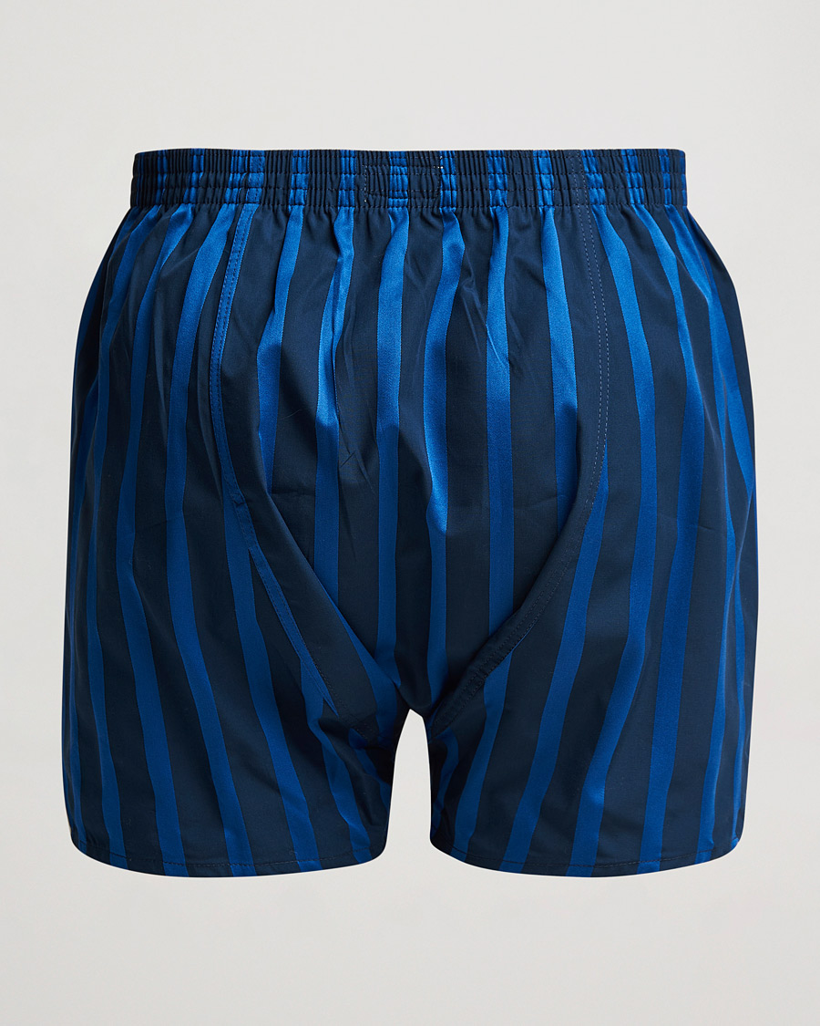 Herren | Unterwäsche | Derek Rose | Classic Fit Striped Boxer Shorts Navy
