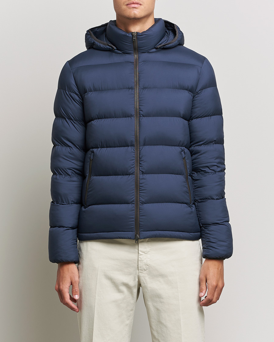 Herren | Jacken | Herno | Matt Nylon Down Jacket Navy