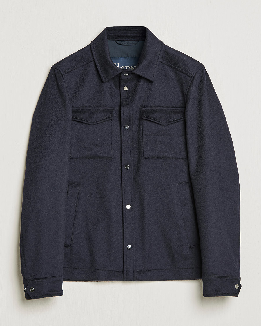 Herren | Jacken | Herno | Cashmere Overshirt Navy