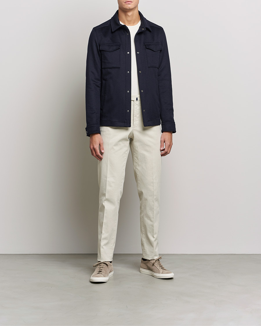 Herren | Jacken | Herno | Cashmere Overshirt Navy