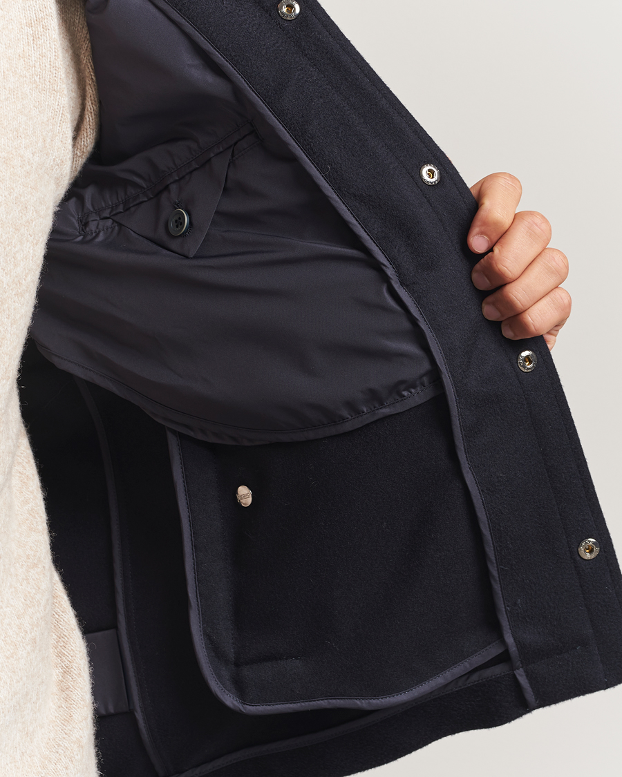 Herren | Jacken | Herno | Cashmere Overshirt Navy