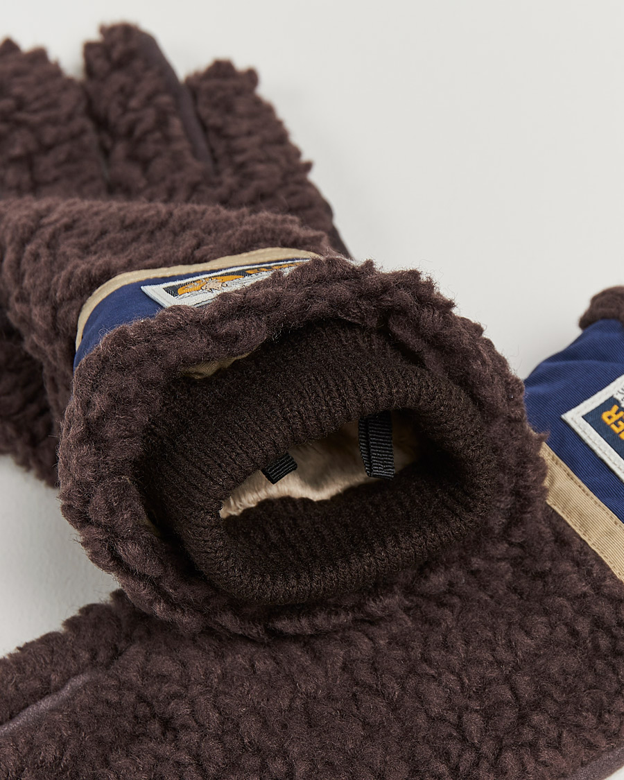 Herren |  | Elmer by Swany | Sota Wool Teddy Gloves Brown