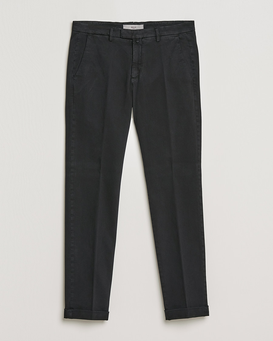 Herren | Hosen | Briglia 1949 | Slim Fit Cotton Stretch Chino Black