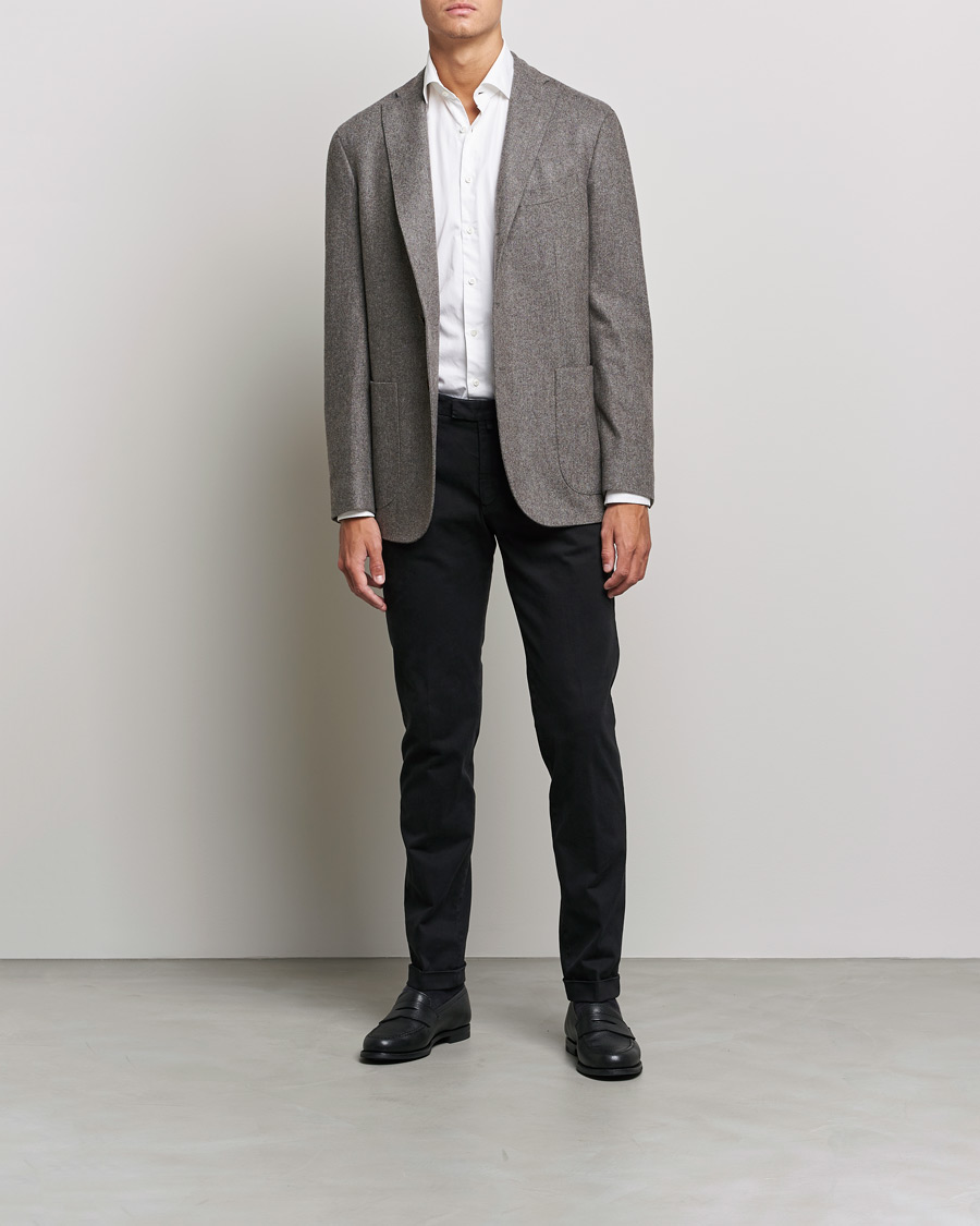 Herren | Hosen | Briglia 1949 | Slim Fit Cotton Stretch Chino Black