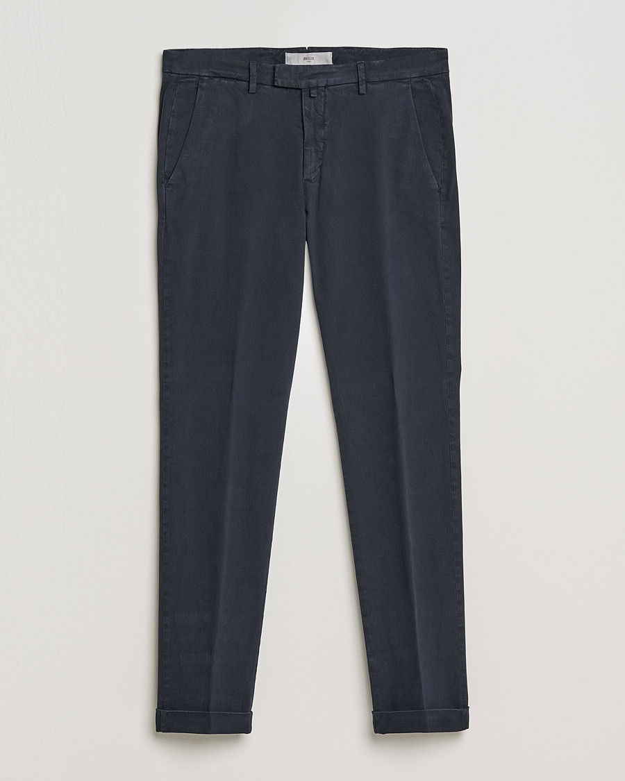 Herren | Hosen | Briglia 1949 | Slim Fit Cotton Stretch Chino Navy