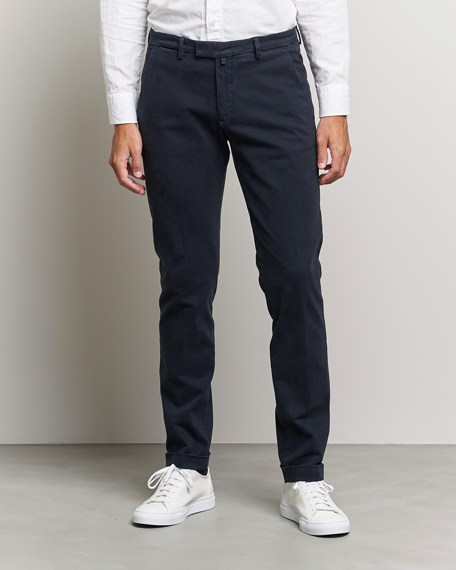 Herren | Hosen | Briglia 1949 | Slim Fit Cotton Stretch Chino Navy