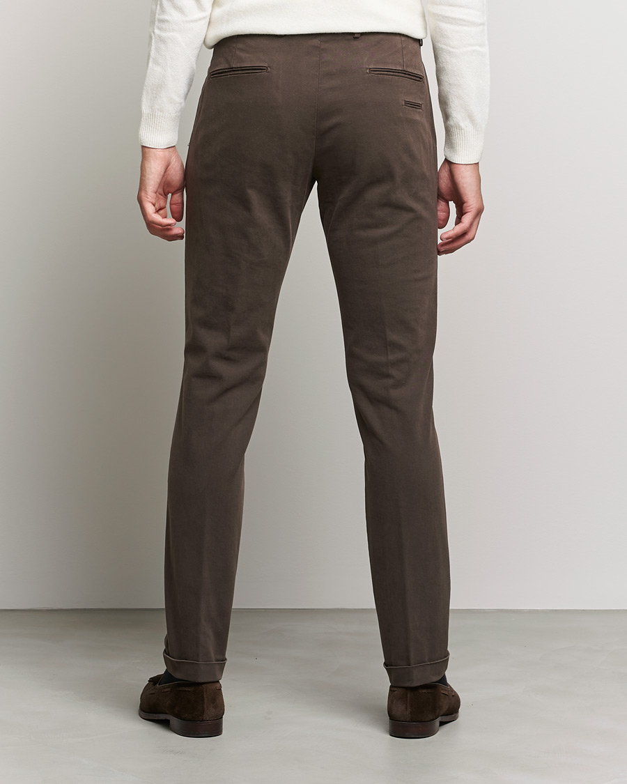 Herren | Hosen | Briglia 1949 | Slim Fit Cotton Stretch Chino Coffe Brown