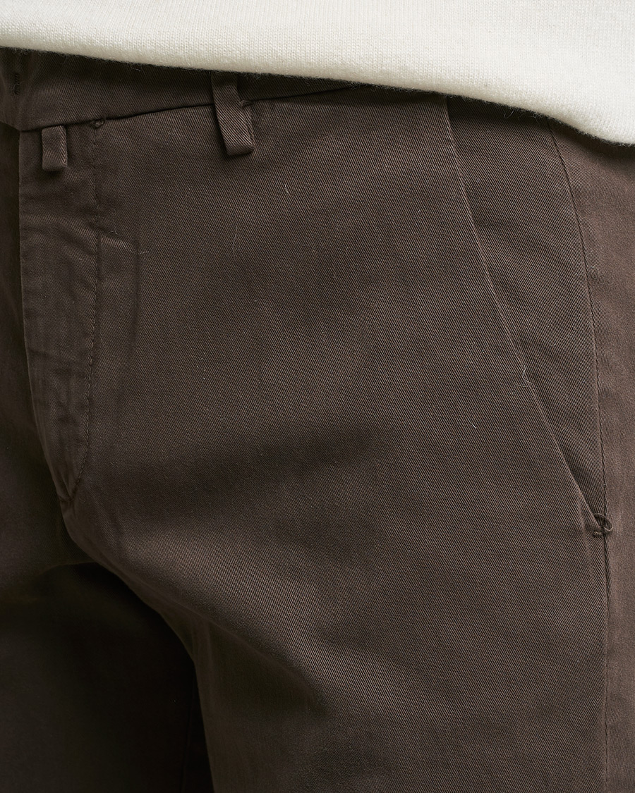 Herren | Hosen | Briglia 1949 | Slim Fit Cotton Stretch Chino Coffe Brown