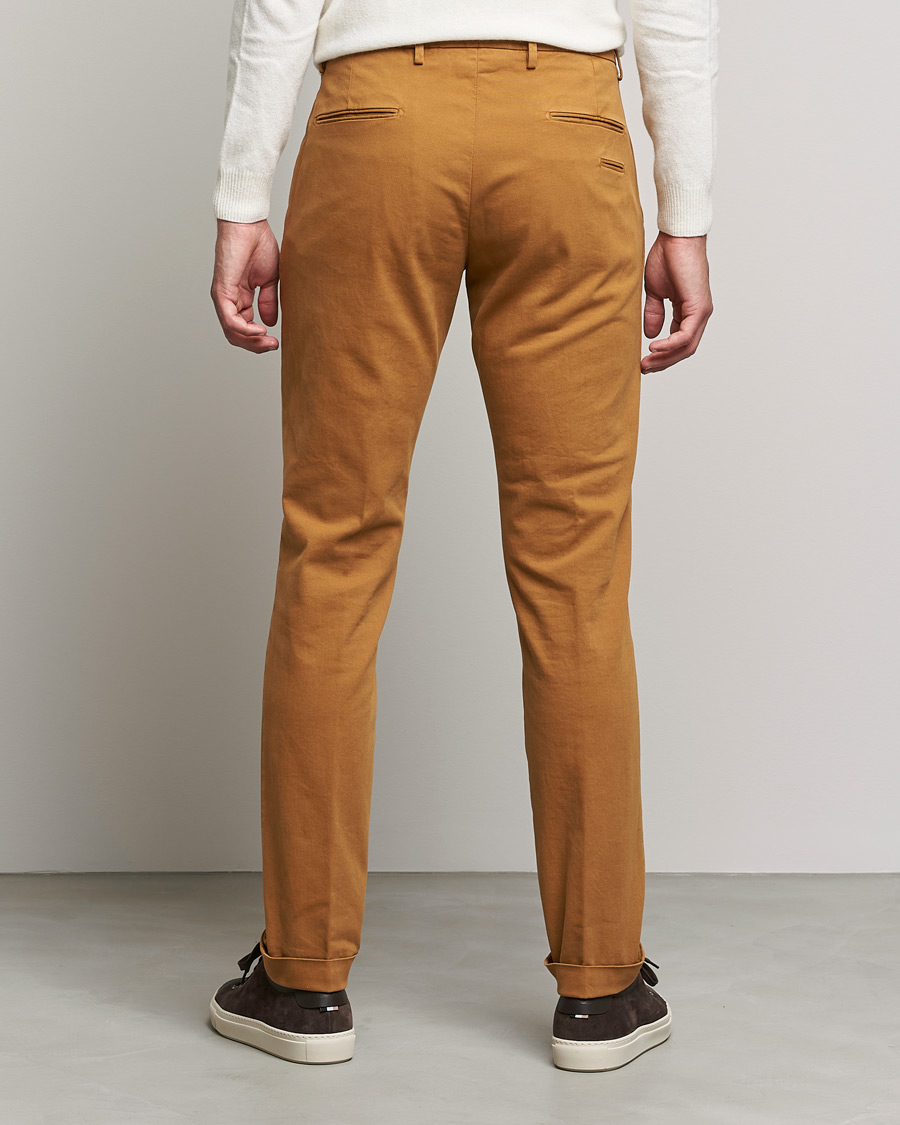Herren | Hosen | Briglia 1949 | Slim Fit Cotton Stretch Chino Golden Brown