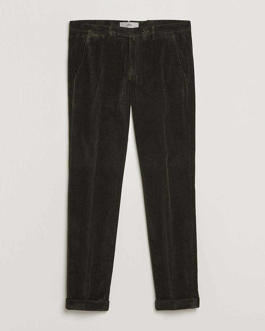 Herren |  | Briglia 1949 | Slim Fit Corduroy Trousers Dark Brown