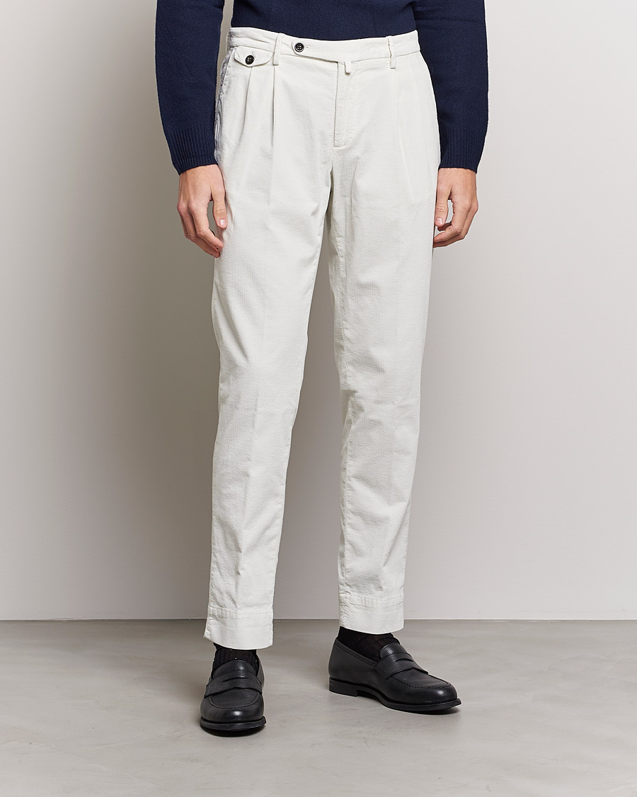 Herren | Briglia 1949 | Briglia 1949 | Easy Fit Corduroy Trousers Off White