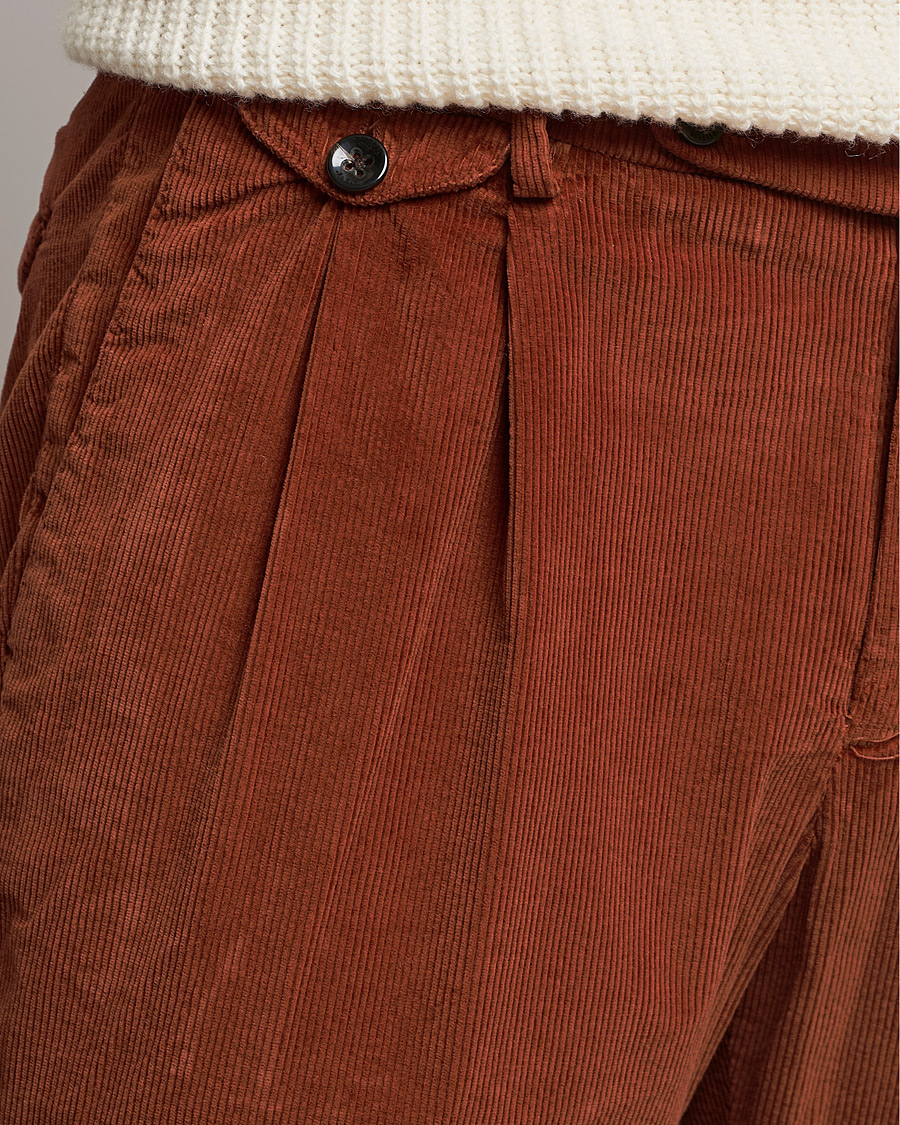 Herren | Hosen | Briglia 1949 | Easy Fit Corduroy Trousers Rust Red